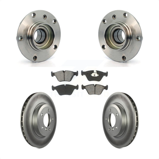 Hub Bearing Assembly Coated Disc Brake Rotor Pad Front Kit For BMW 330Ci Z4 330i