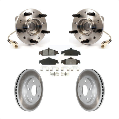 Hub Bearing Coat Brake Rotor Pad Front Kit For Pontiac Grand Am Chevrolet Malibu