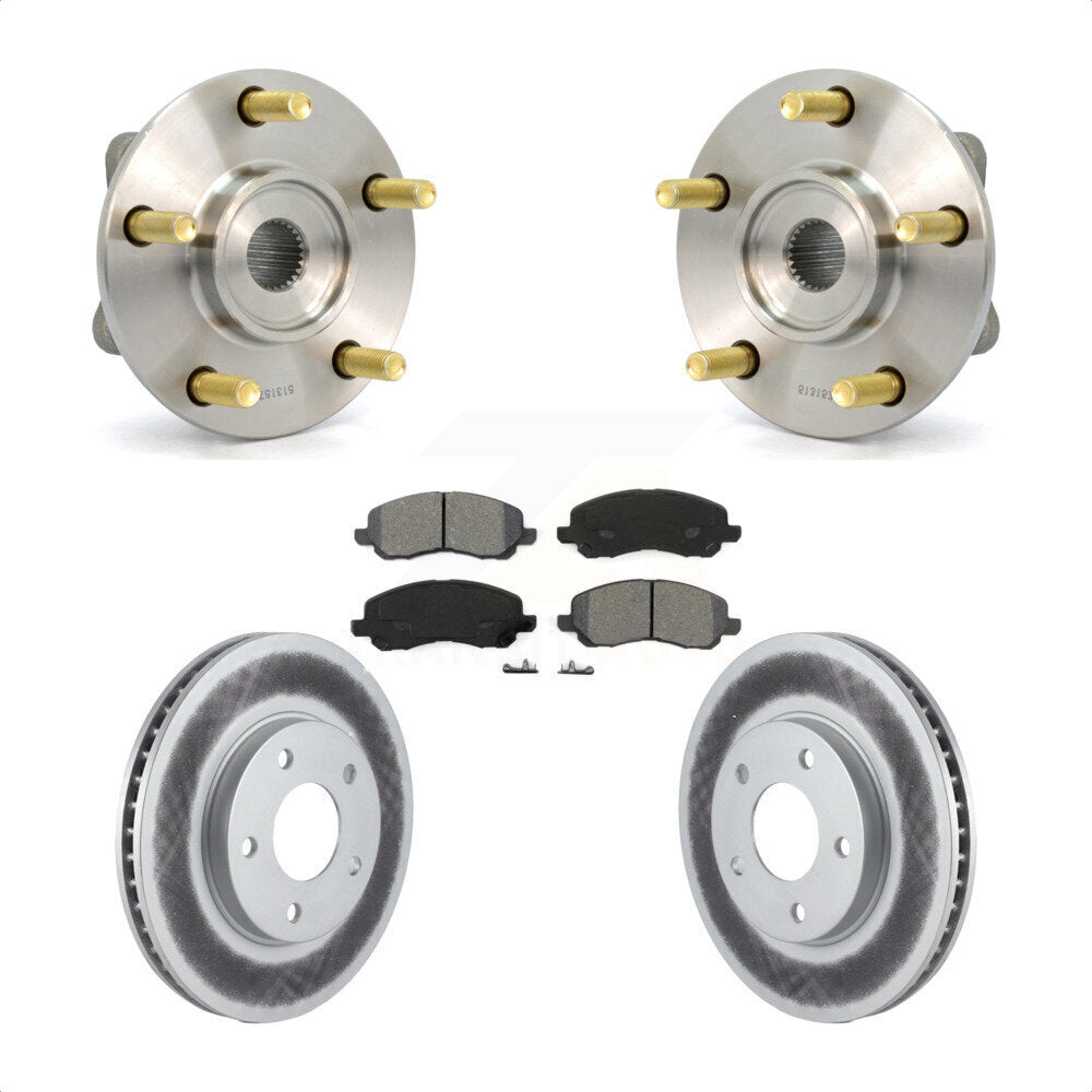 Hub Bearing Coat Brake Rotor Pad Front Kit For Chrysler Sebring Mitsubishi Dodge
