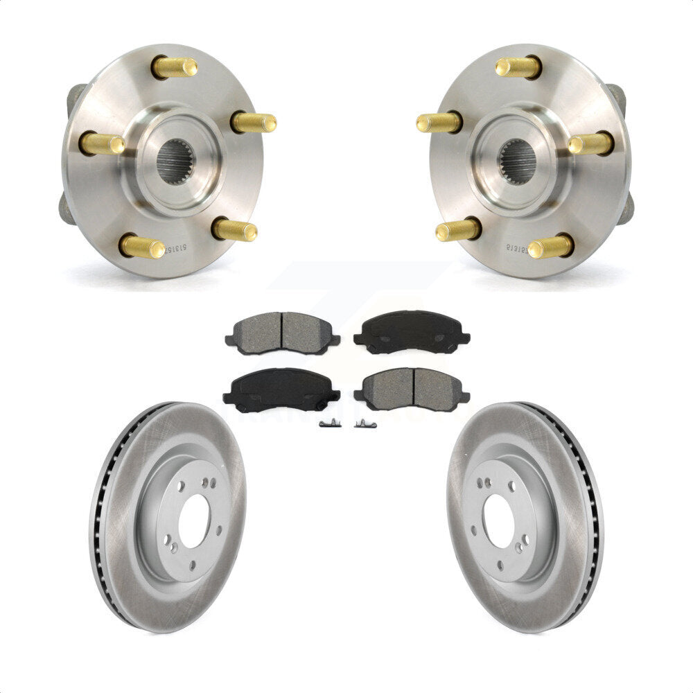 Hub Bearing Coat Brake Rotor Pad Front Kit For 06 Mitsubishi Eclipse To 10 31 05