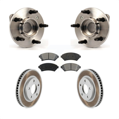 Hub Bearing Coated Brake Rotor & Pad Front Kit For Pontiac Montana Buick Century