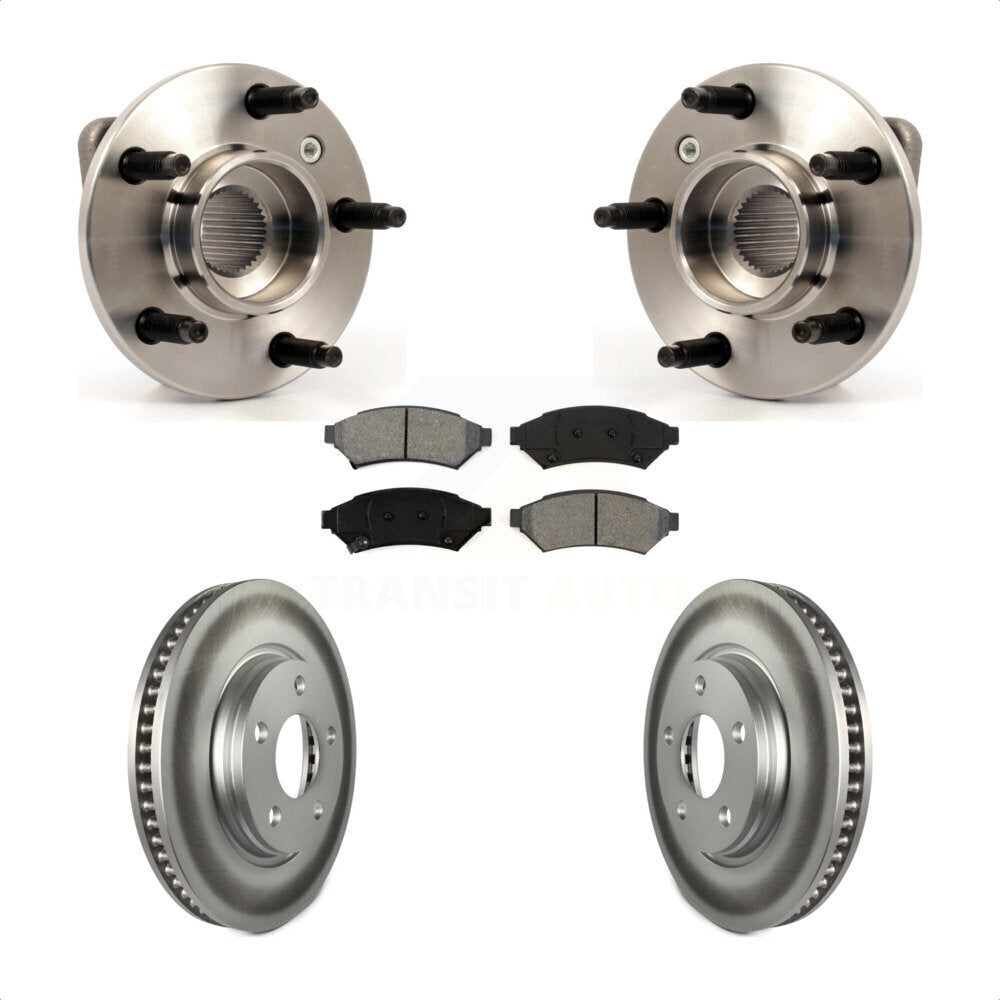 Hub Bearing Coat Brake Rotor Pad Front Kit For Pontiac Grand Prix Buick LaCrosse
