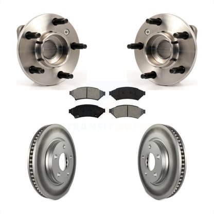 Hub Bearing Coat Brake Rotor Pad Front Kit For Pontiac Grand Prix Buick LaCrosse