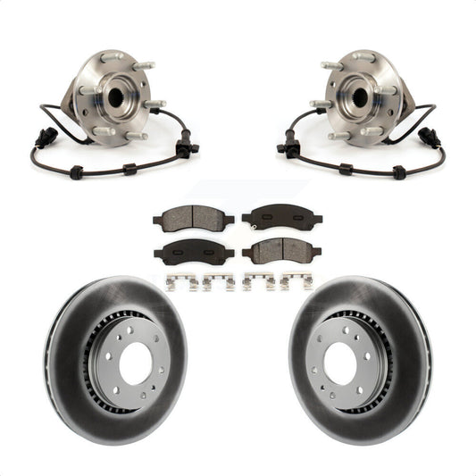 Hub Bearing Coated Brake Rotor Pad Front Kit For Chevrolet Trailblazer GMC Envoy