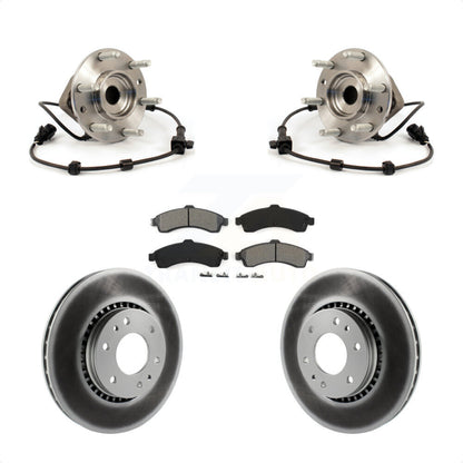 Hub Bearing Coated Brake Rotor Pad Front Kit For Chevrolet GMC Trailblazer Envoy