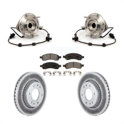 Hub Bearing Coated Brake Rotor Pad Front Kit For Chevrolet Trailblazer GMC Envoy