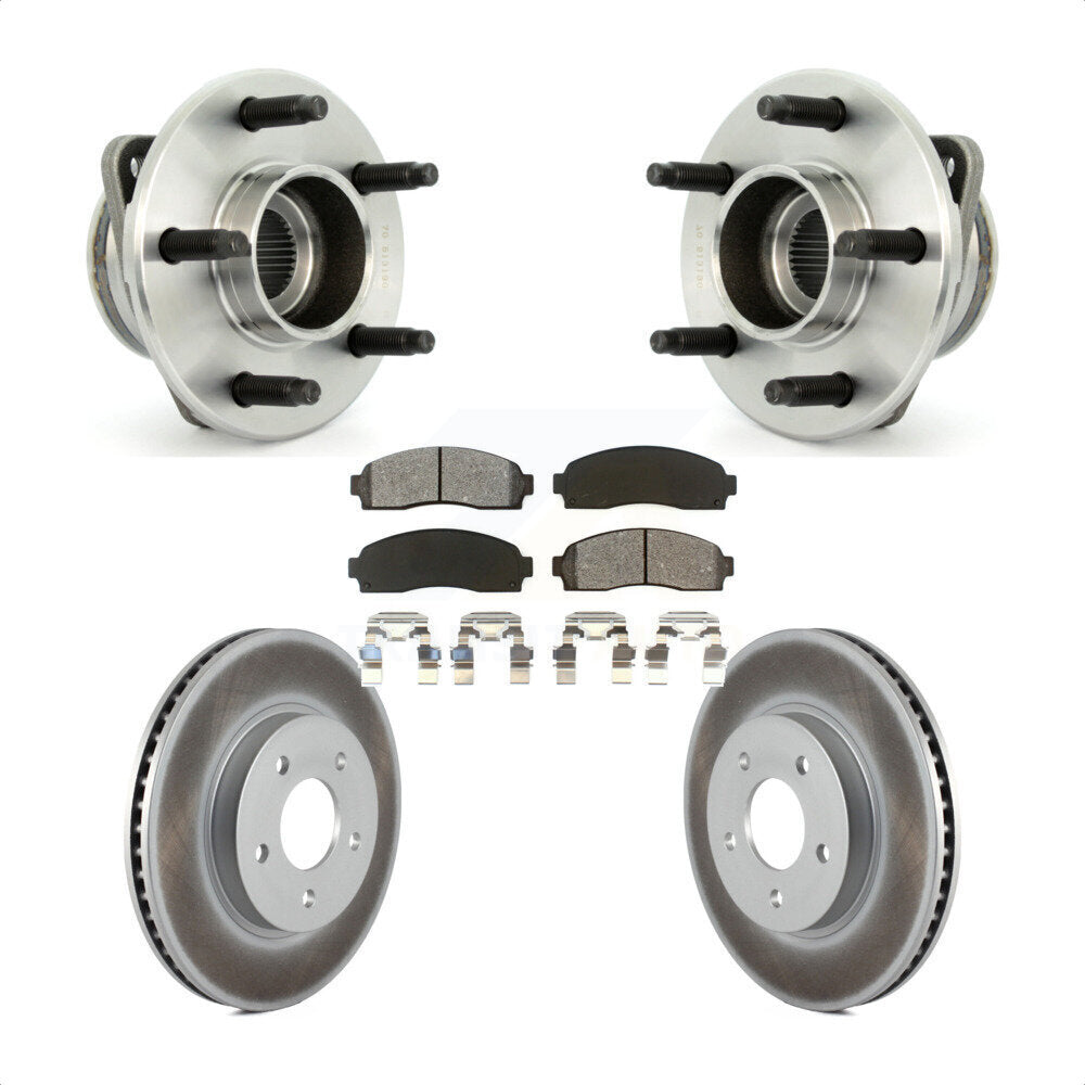 Hub Bearing Coated Disc Brake Rotor Pad Front Kit For Saturn Vue Pontiac Torrent