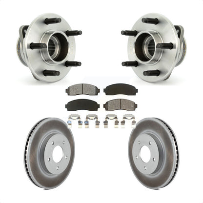 Hub Bearing Coated Disc Brake Rotor Pad Front Kit For Saturn Vue Pontiac Torrent