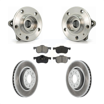 Hub Bearing Assembly Coated Brake Rotor Pad Front Kit For Volvo S60 XC70 V70 S80