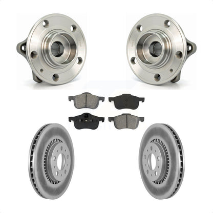 Hub Bearing Assembly Coated Brake Rotor Pad Front Kit For Volvo S60 XC70 V70 S80