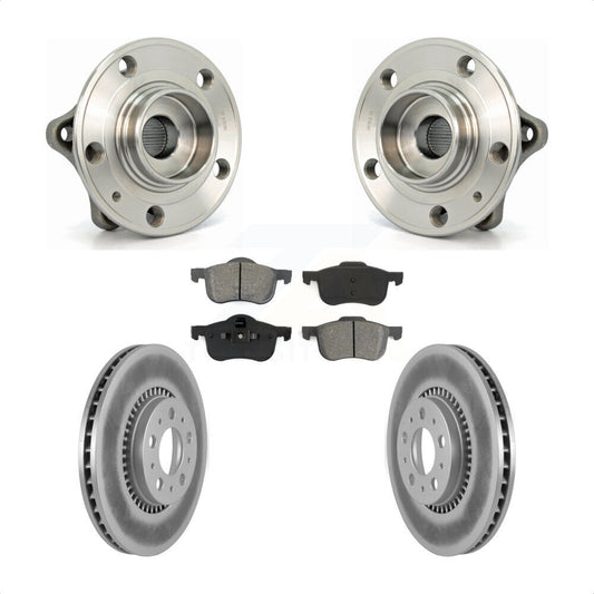 Hub Bearing Assembly Coated Brake Rotor Pad Front Kit For Volvo S60 XC70 V70 S80
