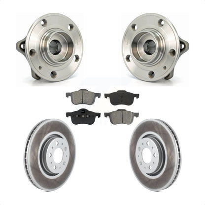 Hub Bearing Assembly Coated Disc Brake Rotors And Pads Front Kit For Volvo S60