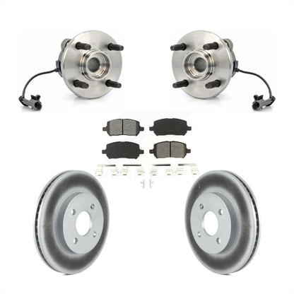 Hub Bearing Coated Brake Rotor Pad Front Kit For Chevrolet Cobalt Pontiac G5 Ion