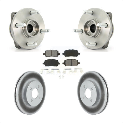 Hub Bearing Coated Brake Rotor Pad Front Kit For Chevrolet Cobalt Pontiac G5 Ion
