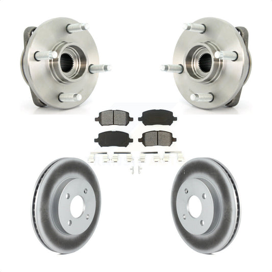 Hub Bearing Coated Brake Rotor Pad Front Kit For Chevrolet Cobalt Pontiac G5 Ion