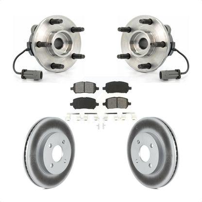 Hub Bearing Coated Disc Brake Rotor Pad Front Kit For Saturn Ion Pontiac Pursuit