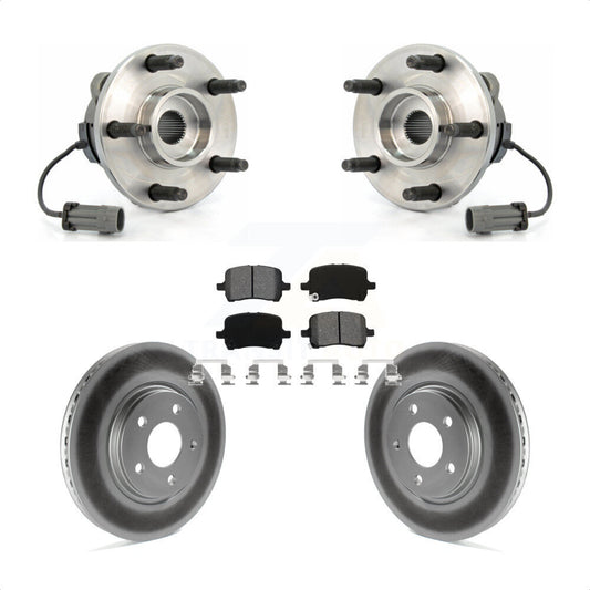 Hub Bearing Coated Brake Rotor And Pad Front Kit For Chevrolet Cobalt Saturn Ion