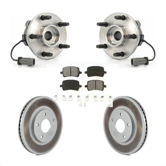 Hub Bearing Assembly Coated Disc Brake Rotor And Pad Front Kit For Chevrolet HHR