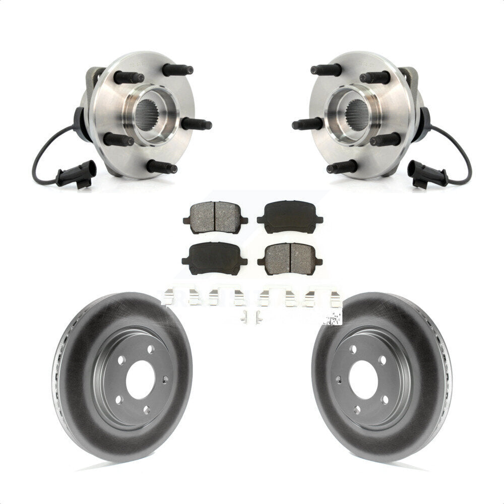 Hub Bearing Coat Brake Rotor Pads Front Kit For Chevrolet Malibu Pontiac G6 Aura