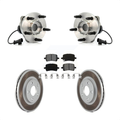 Hub Bearing Assembly Coated Disc Brake Rotor Pads Front Kit For Chevrolet Malibu