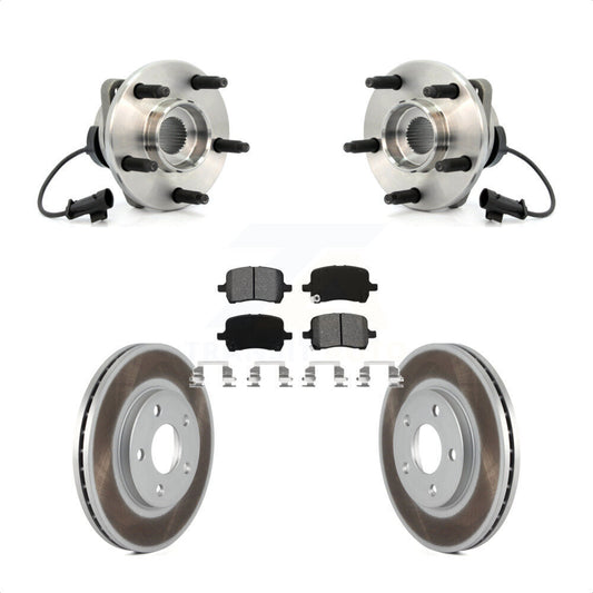 Hub Bearing Assembly Coated Disc Brake Rotor Pads Front Kit For Chevrolet Malibu