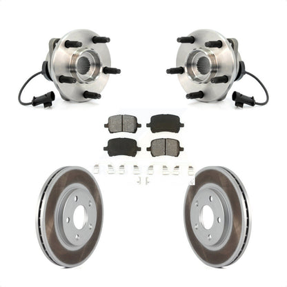 Hub Bearing Coated Brake Rotor And Pad Front Kit For Chevrolet Malibu Pontiac G6
