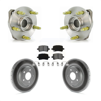 Hub Bearing Coated Brake Rotor And Pad Front Kit For Chevrolet Malibu Pontiac G6