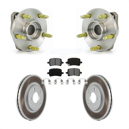 Hub Bearing Assembly Coated Disc Brake Rotor Pads Front Kit For Chevrolet Malibu