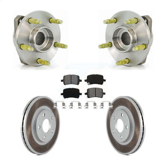 Hub Bearing Assembly Coated Disc Brake Rotor Pads Front Kit For Chevrolet Malibu