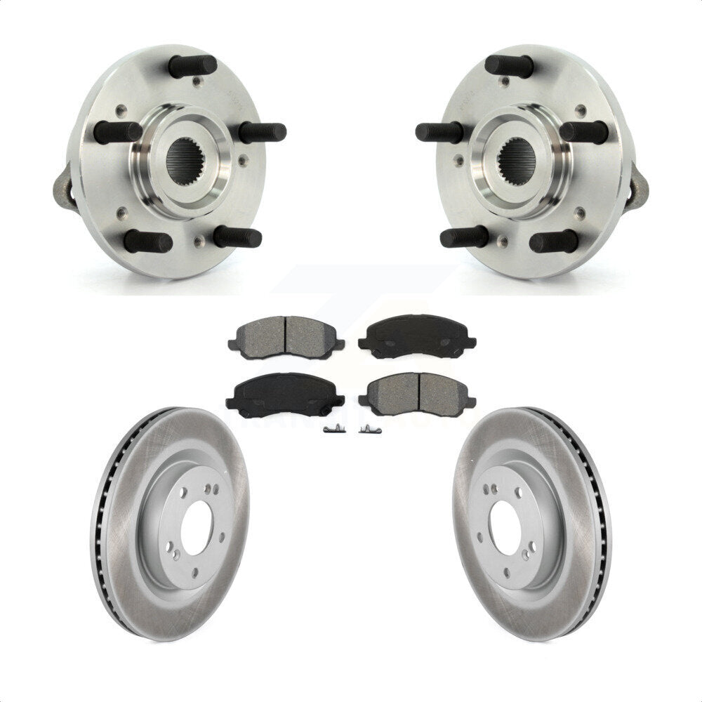 Hub Bearing Coated Disc Brake Rotor Pads Front Kit For Mitsubishi Eclipse Galant