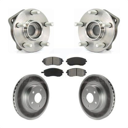 Hub Bearing Assembly Coated Brake Rotor Pads Front Kit For Subaru Impreza Legacy