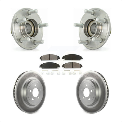 Hub Bearing Coat Brake Rotor Pad Front Kit For Dodge Chrysler 300 Charger Magnum