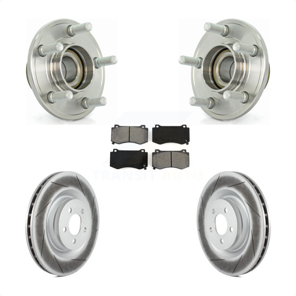 Hub Bearing Coat Brake Rotor Pad Front Kit For Dodge Chrysler 300 Charger Magnum