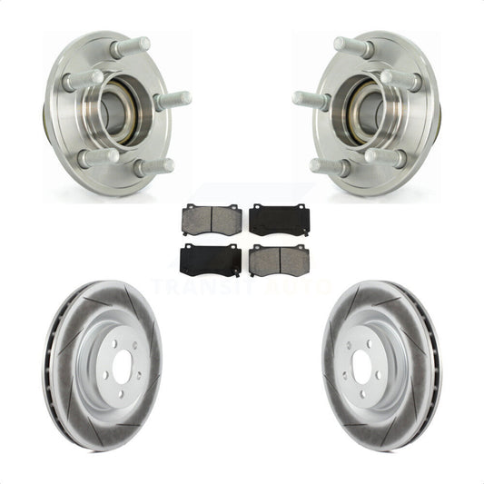 Hub Bearing Coat Brake Rotor Pad Front Kit For Dodge Chrysler 300 Charger Magnum
