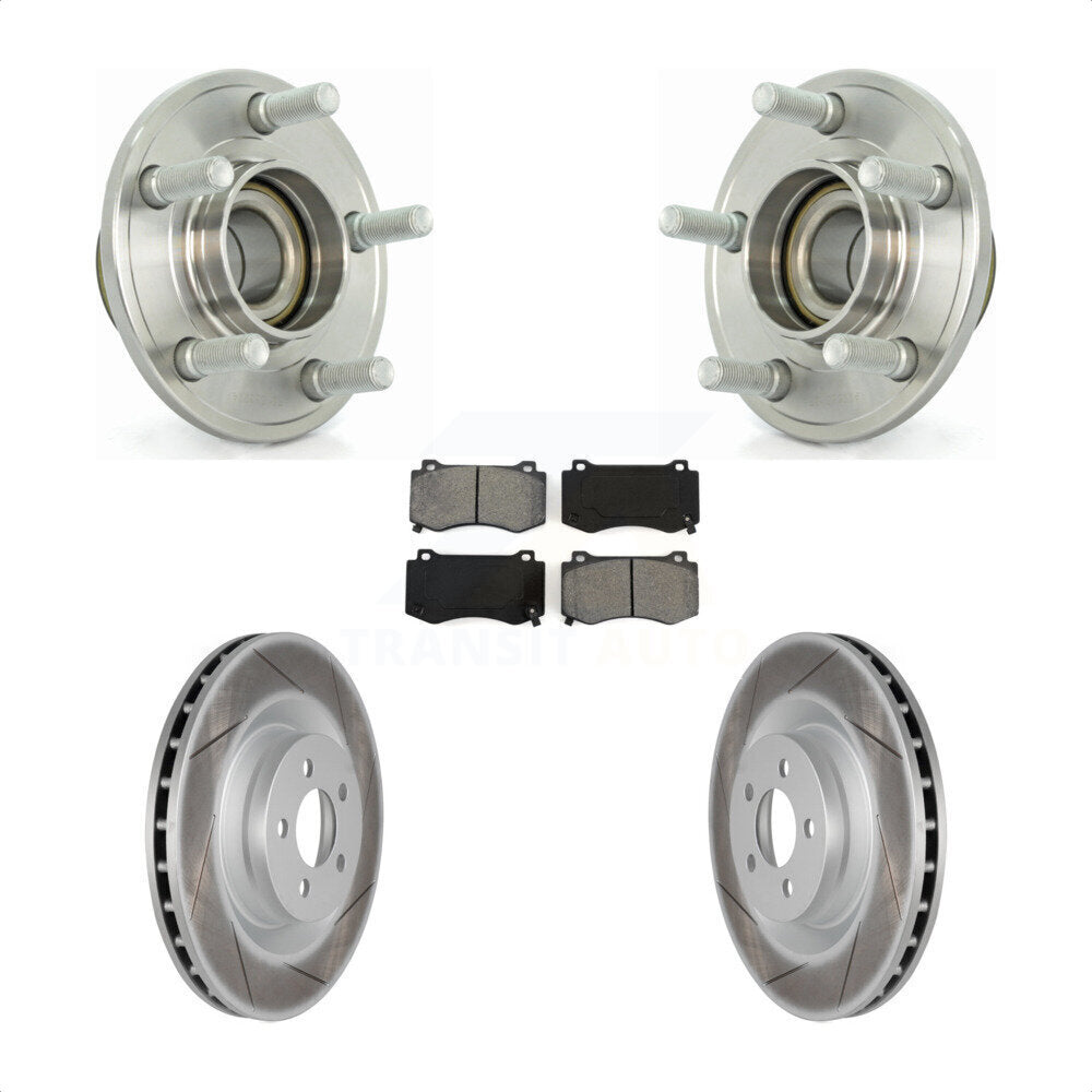 Hub Bearing Coat Brake Rotor Pad Front Kit For Dodge Chrysler 300 Charger Magnum