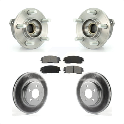 Hub Bearing Coat Brake Rotor Pad Front Kit For Dodge Charger Chrysler 300 Magnum