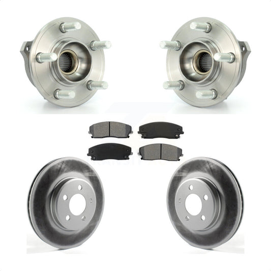 Hub Bearing Coat Brake Rotor Pad Front Kit For Dodge Charger Chrysler 300 Magnum