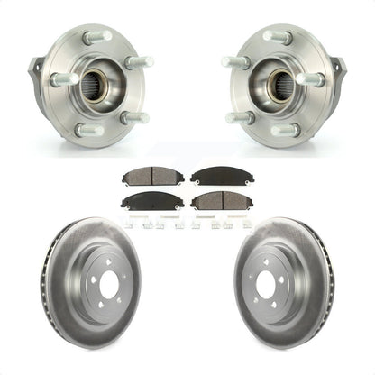 Hub Bearing Coat Brake Rotor Pad Front Kit For Dodge Chrysler 300 Charger Magnum