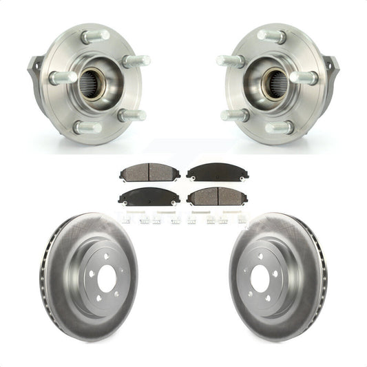 Hub Bearing Coat Brake Rotor Pad Front Kit For Dodge Chrysler 300 Charger Magnum
