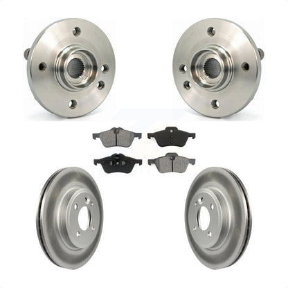 Hub Bearing Assembly Coated Disc Brake Rotors And Pads Front Kit For Mini Cooper