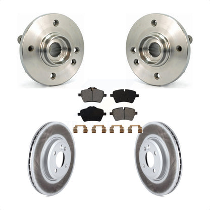 Hub Bearing Assembly Coated Disc Brake Rotors And Pads Front Kit For Mini Cooper