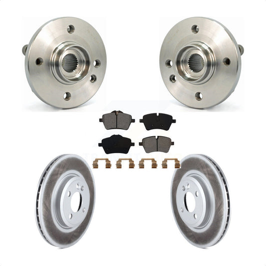 Hub Bearing Assembly Coated Disc Brake Rotors And Pads Front Kit For Mini Cooper