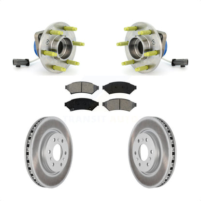 Hub Bearing Coated Brake Rotor Pad Front Kit For Pontiac Montana Chevrolet Buick