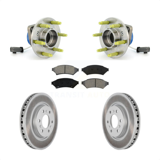 Hub Bearing Coated Brake Rotor Pad Front Kit For Pontiac Montana Chevrolet Buick