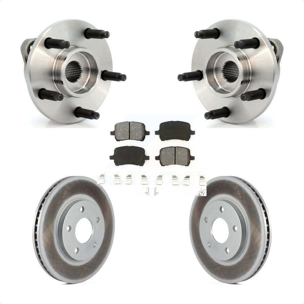 Hub Bearing Assembly Coated Disc Brake Rotor And Pad Front Kit For Chevrolet HHR