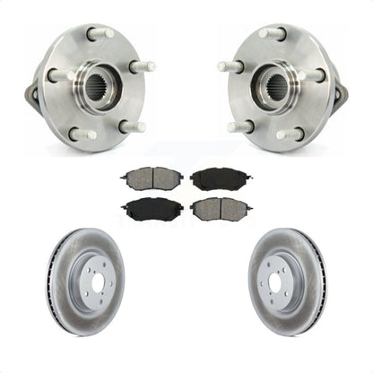 Hub Bearing Assembly Coat Brake Rotor Pad Front Kit For 2008-2014 Subaru Tribeca