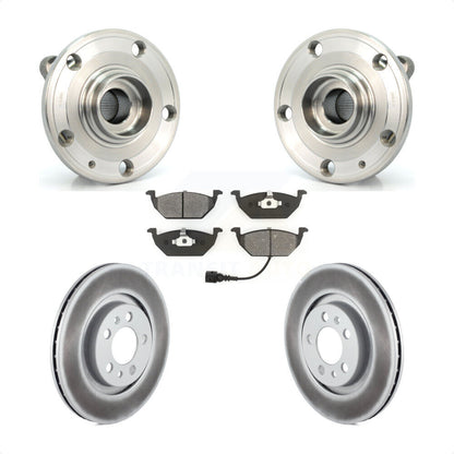 Hub Bearing Assembly Coated Brake Rotor Pads Front Kit For Volkswagen Jetta City