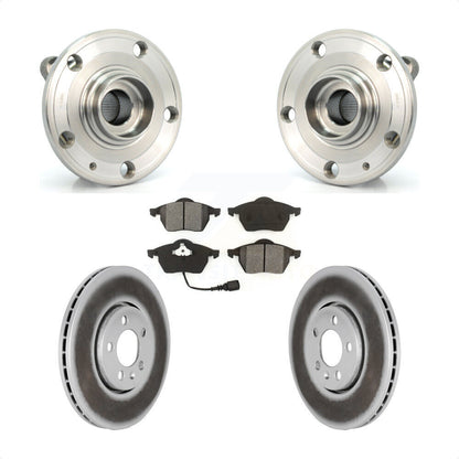 Hub Bearing Assembly Coated Disc Brake Rotor Pads Front Kit For Volkswagen Jetta