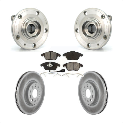 Hub Bearing Coat Brake Rotor Pads Front Kit For Volkswagen Jetta Beetle Audi GTI