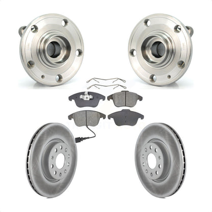 Hub Bearing Coat Brake Rotor Pads Front Kit For Volkswagen Tiguan Passat Audi Q3